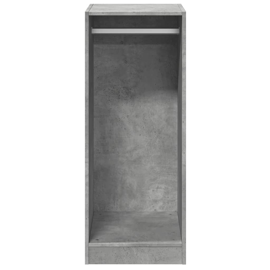 Armario de madera de ingeniería gris hormigón 48x41x102 cm