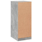 Armario de madera de ingeniería gris hormigón 48x41x102 cm