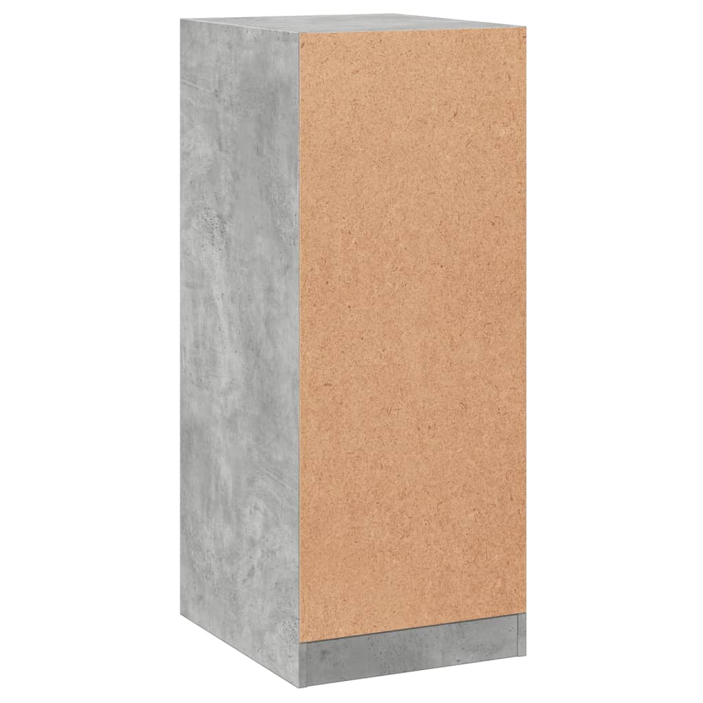 Armario de madera de ingeniería gris hormigón 48x41x102 cm