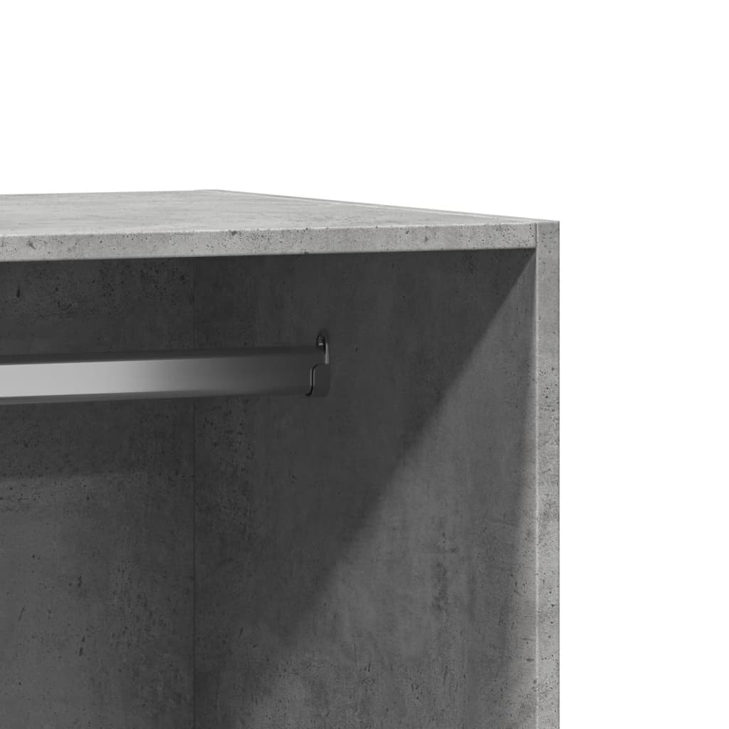 Armario de madera de ingeniería gris hormigón 48x41x102 cm