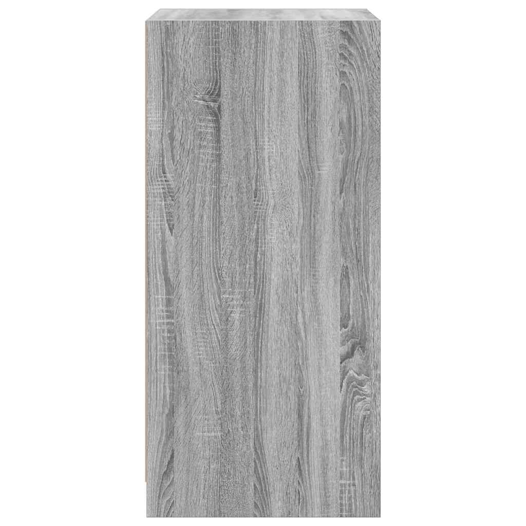 Armario de madera de ingeniería gris Sonoma 48x41x102 cm