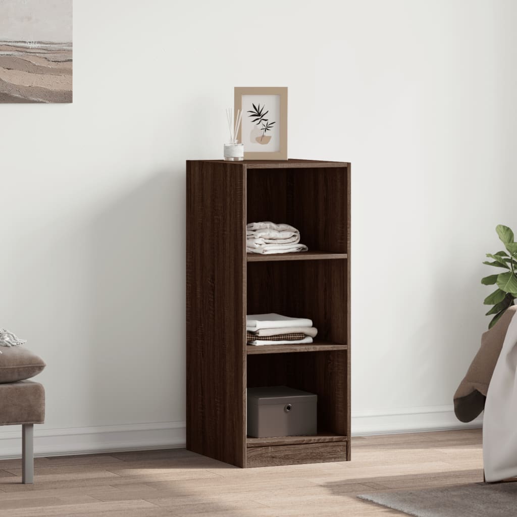 Armario de madera de ingeniería marrón roble 48x41x102 cm