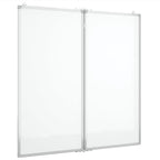 Pizarra magnética plegable aluminio 100x100x1,7 cm
