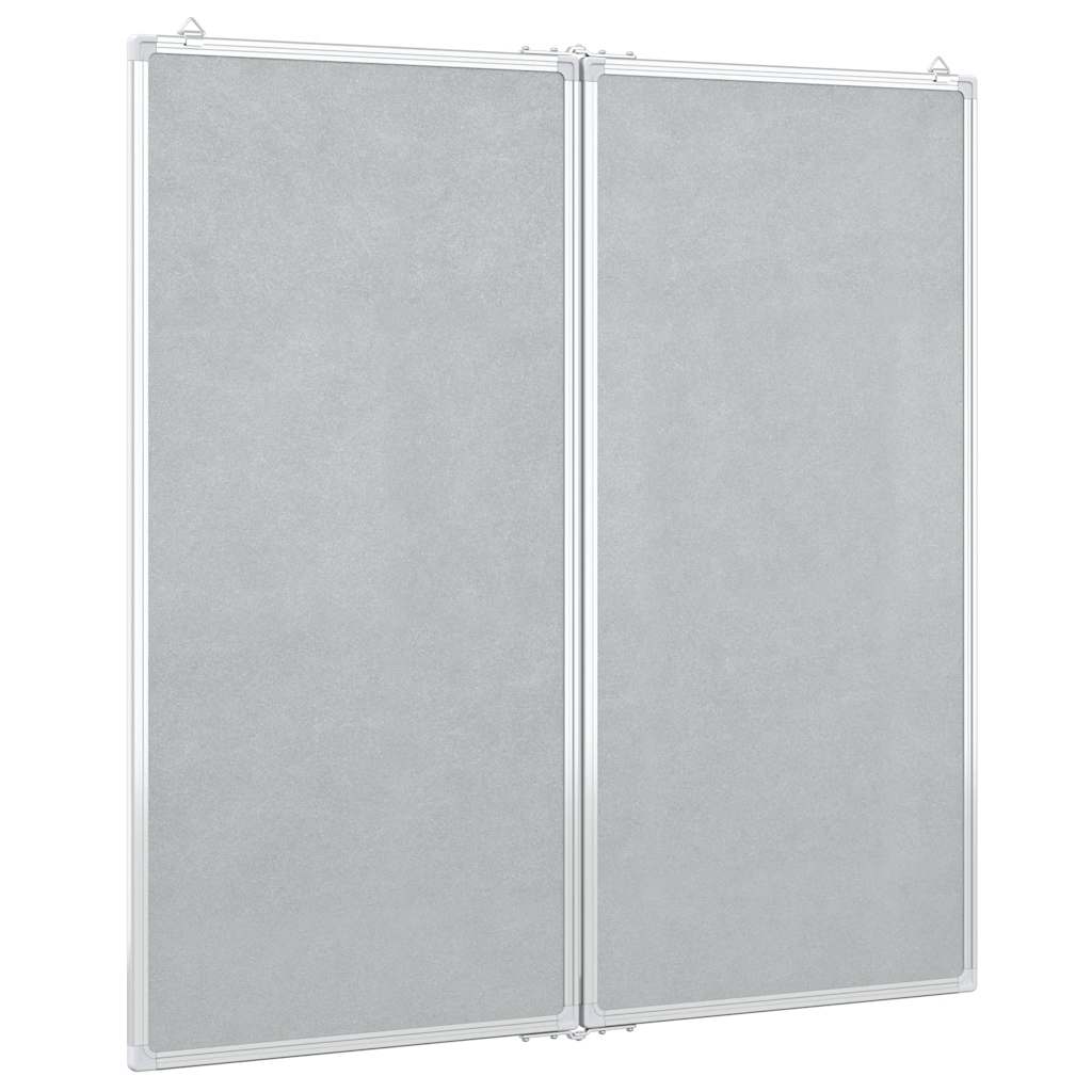 Pizarra magnética plegable aluminio 100x100x1,7 cm