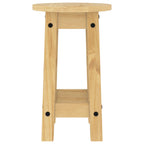 Taburetes altos de cocina 2 uds madera maciza de pino