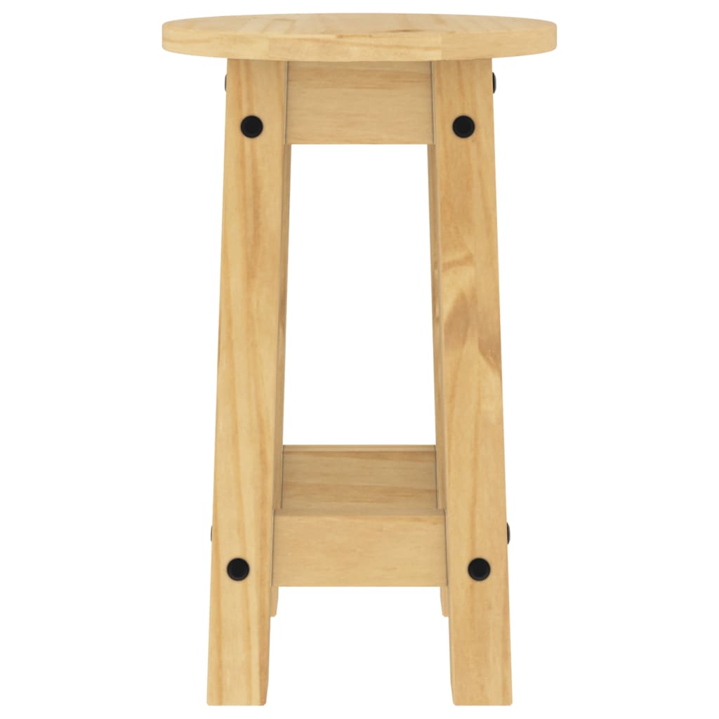 Taburetes altos de cocina 2 uds madera maciza de pino