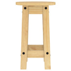 Taburetes altos de cocina 2 uds madera maciza de pino