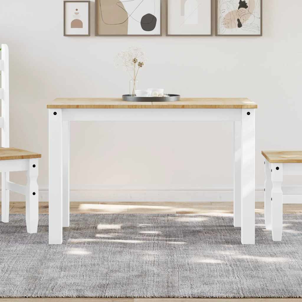 Mesa de comedor Corona madera maciza de pino 112x60x75 cm