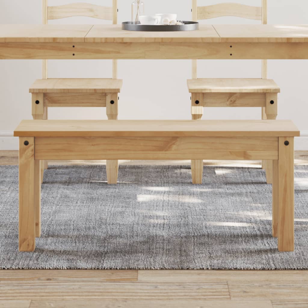 Banco de comedor PANAMA madera maciza de pino 105x30x45 cm