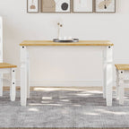 Mesa de comedor Corona madera maciza de pino 112x60x75 cm