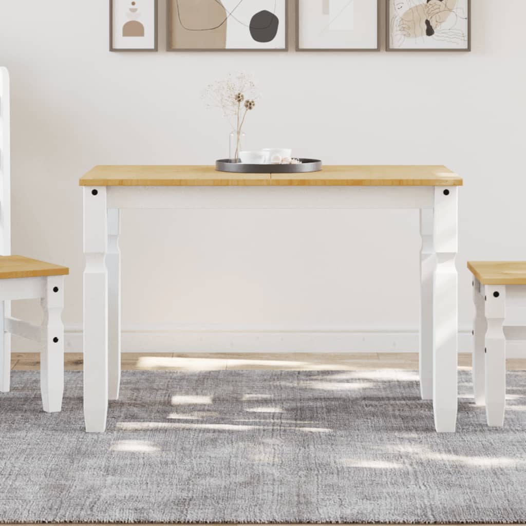 Mesa de comedor Corona madera maciza de pino 112x60x75 cm