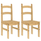 Sillas de comedor 2 uds madera maciza de pino 40x46x99 cm