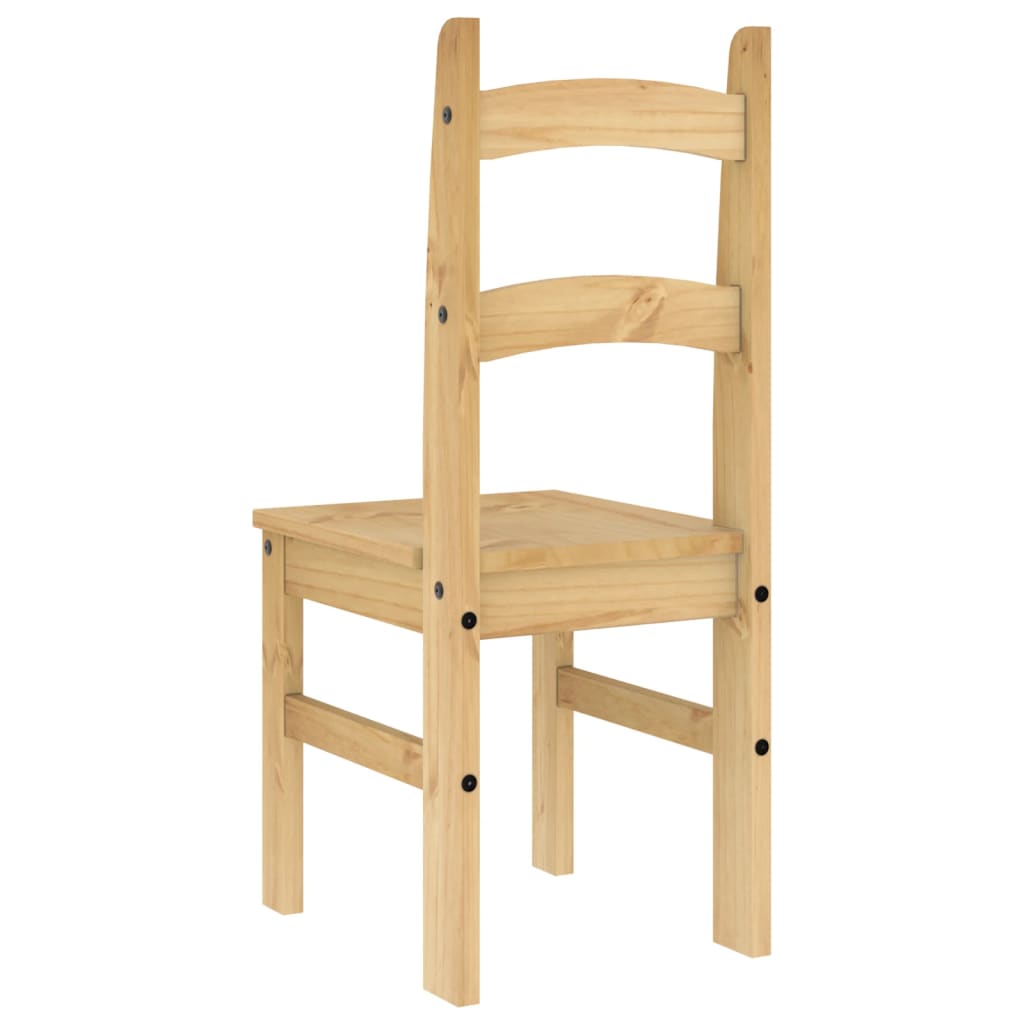 Sillas de comedor 2 uds madera maciza de pino 40x46x99 cm
