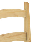 Sillas de comedor 2 uds madera maciza de pino 40x46x99 cm