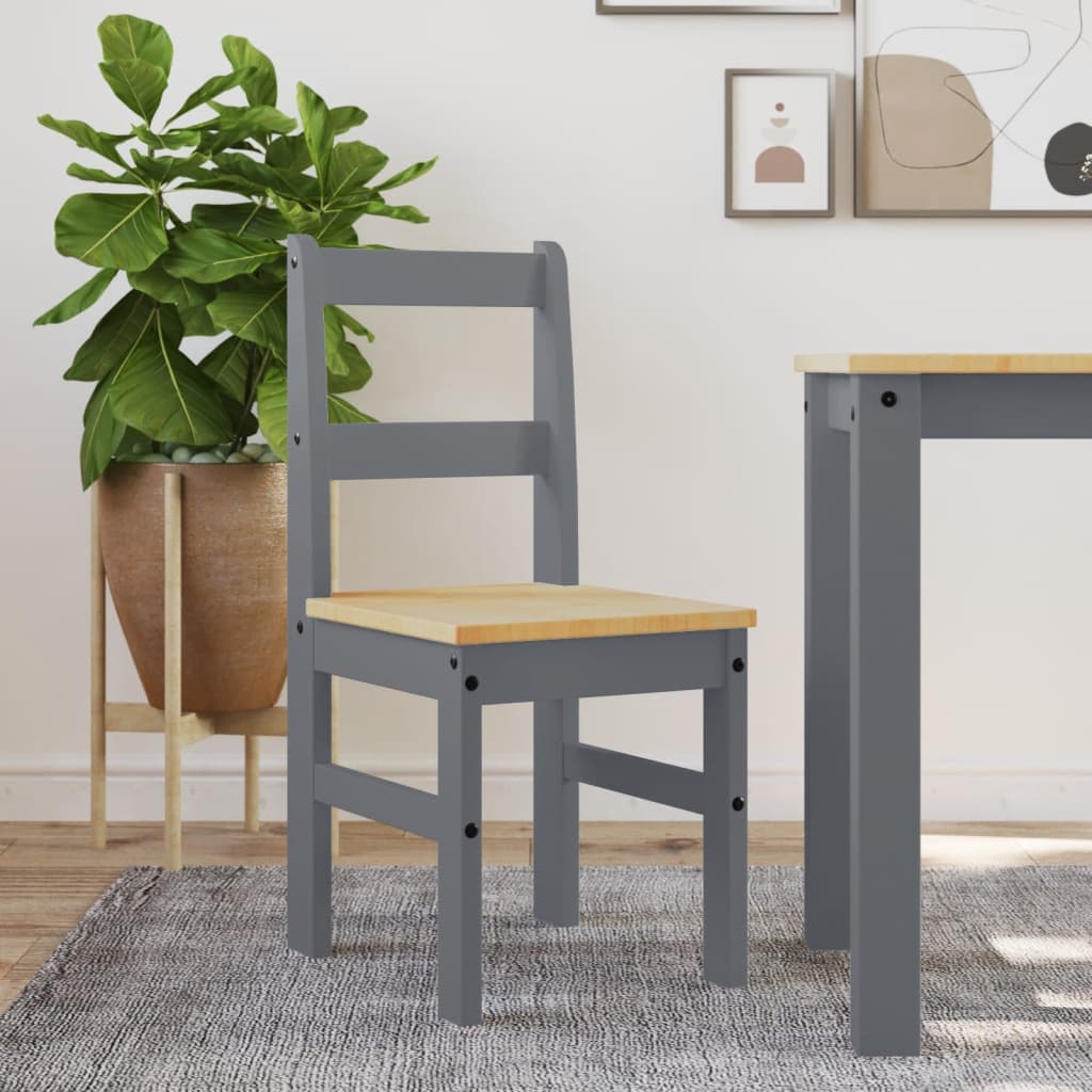 PANAMA dining chairs 2 pcs white pine wood 40x46x90 cm