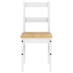 Sillas de comedor PANAMA 2 uds madera pino blanco 40x46x90 cm