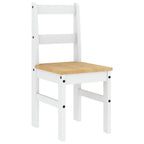 Sillas de comedor PANAMA 2 uds madera pino blanco 40x46x90 cm
