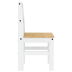 Sillas de comedor PANAMA 2 uds madera pino blanco 40x46x90 cm