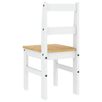 Sillas de comedor PANAMA 2 uds madera pino blanco 40x46x90 cm