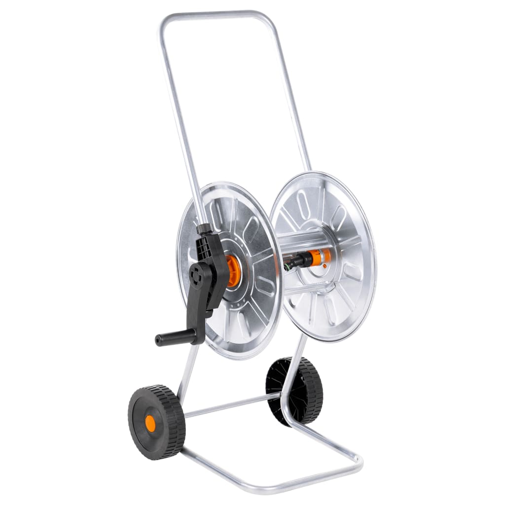 Carrete de manguera con set de racores PVC verde 0,5" 30 m