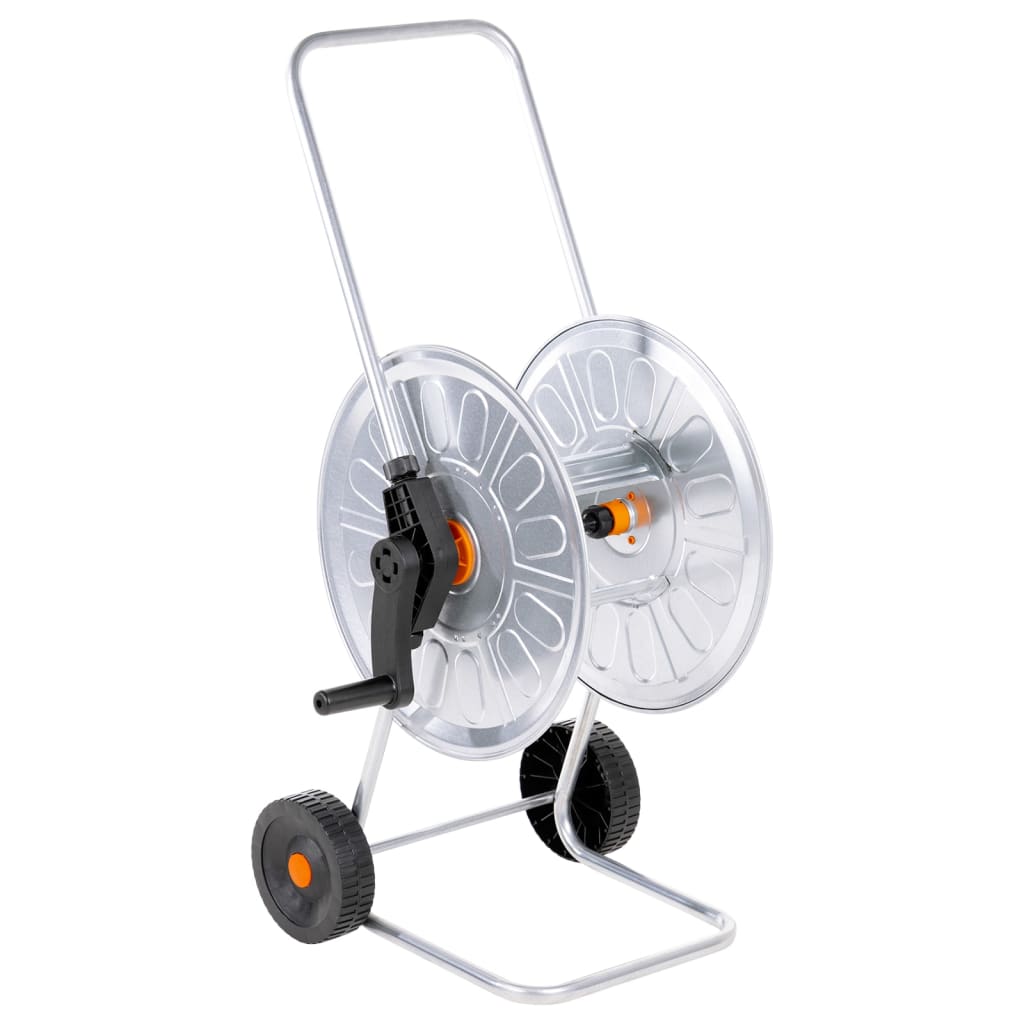 Carrete de manguera con set de racores PVC verde 0,5" 30 m