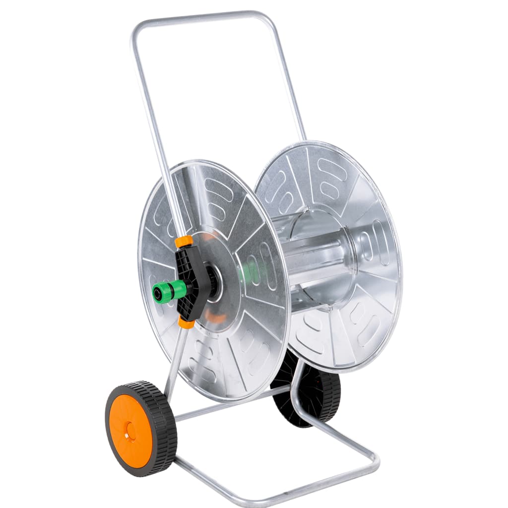 Carrete de manguera con set de racores PVC verde 0,5" 30 m