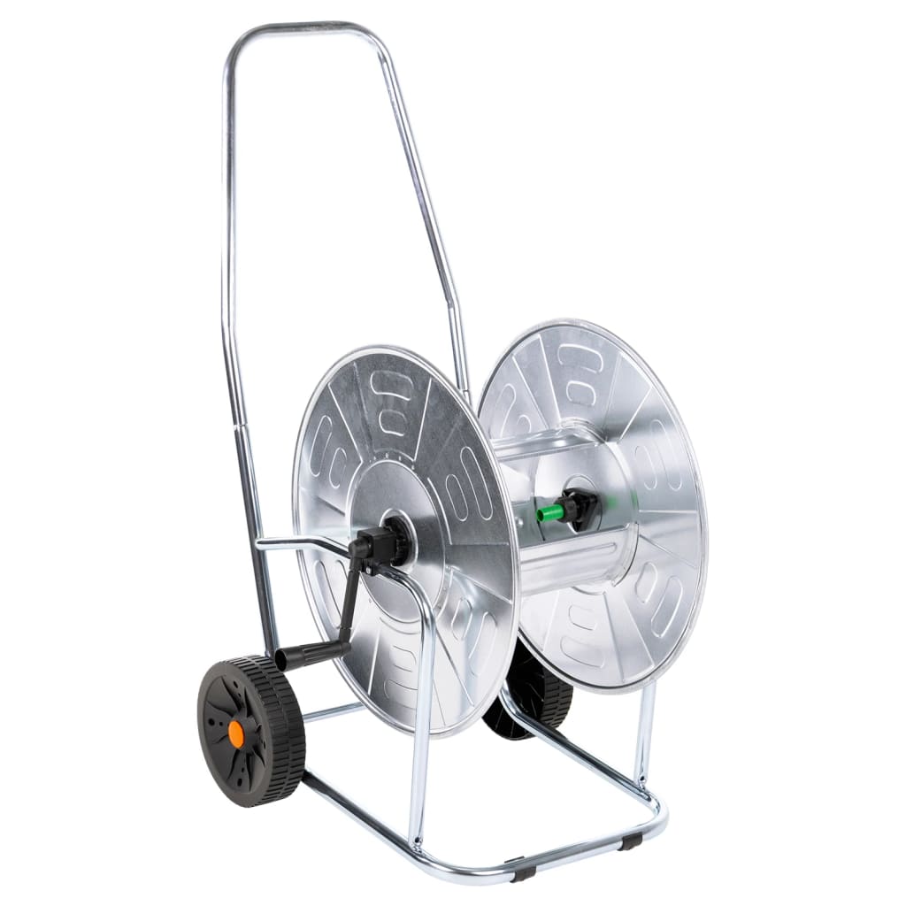Carrete de manguera con set de racores PVC verde 0,5" 30 m