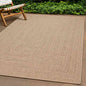 Alfombra ZIZUR apariencia de yute interior exterior 100x200 cm
