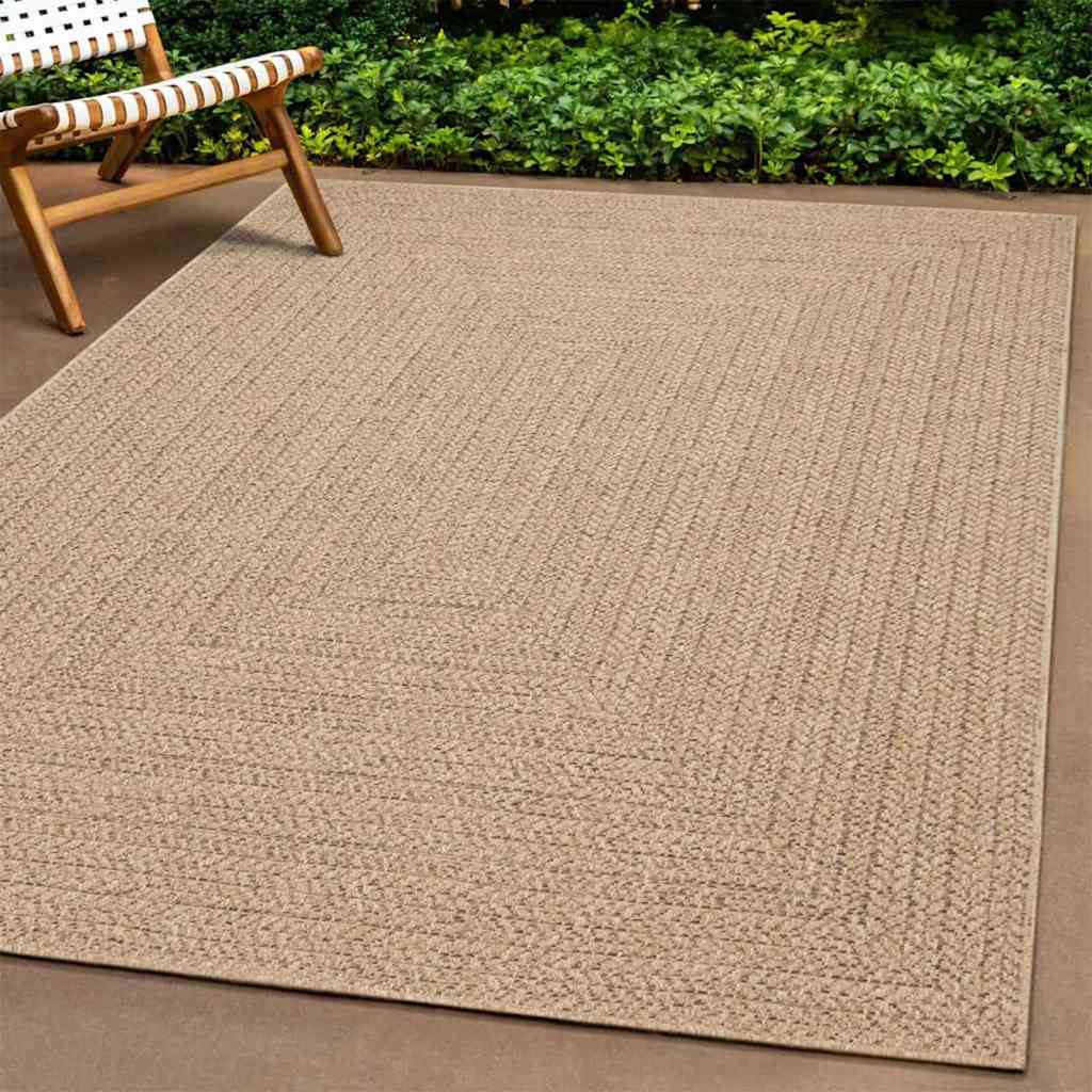 Alfombra ZIZUR apariencia de yute interior exterior 100x200 cm