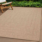 Alfombra ZIZUR apariencia de yute interior exterior 100x200 cm