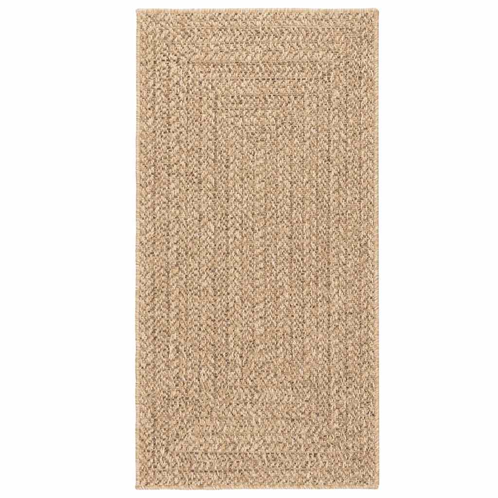 Alfombra ZIZUR apariencia de yute interior exterior 100x200 cm