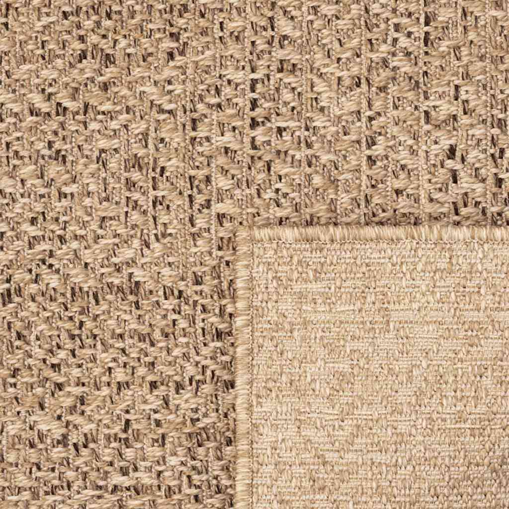 Alfombra ZIZUR apariencia de yute interior exterior 100x200 cm