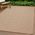 Alfombra ZIZUR apariencia de yute interior exterior 100x200 cm