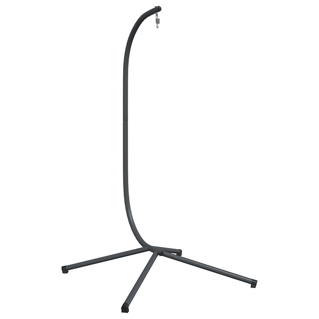 Silla colgante tipo huevo sin cesta, acero antracita