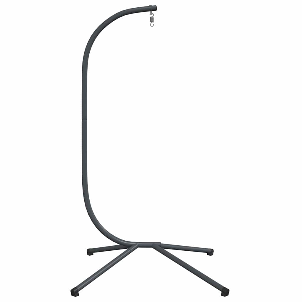 Silla colgante tipo huevo sin cesta, acero antracita