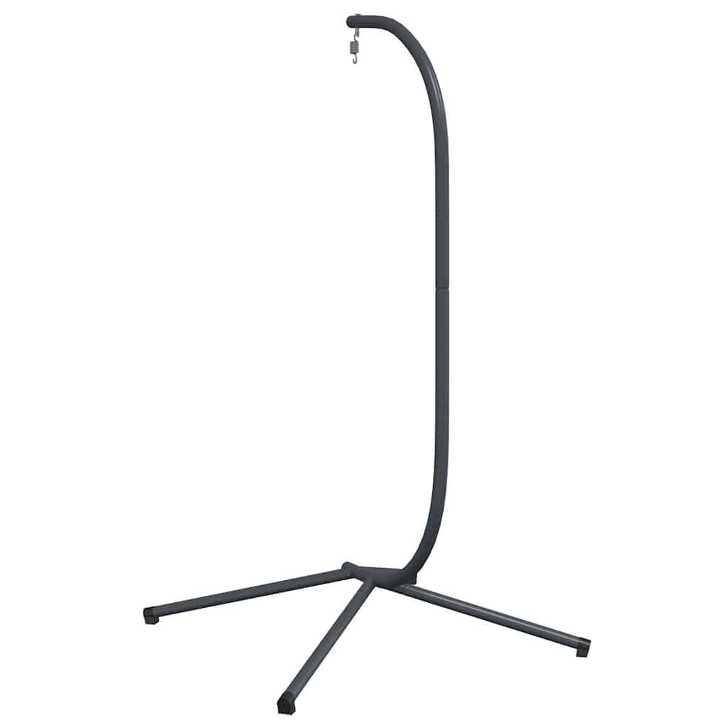 Silla colgante tipo huevo sin cesta, acero antracita