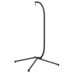 Silla colgante tipo huevo sin cesta, acero antracita