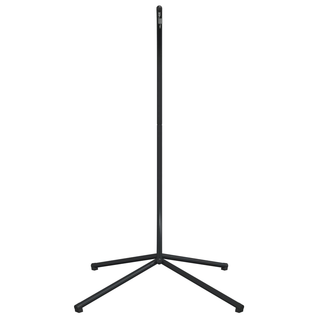 Soporte de silla colgante huevo sin cesta acero negro