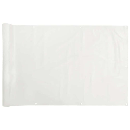 Pantalla de privacidad de balcón PVC blanco 1000x120 cm
