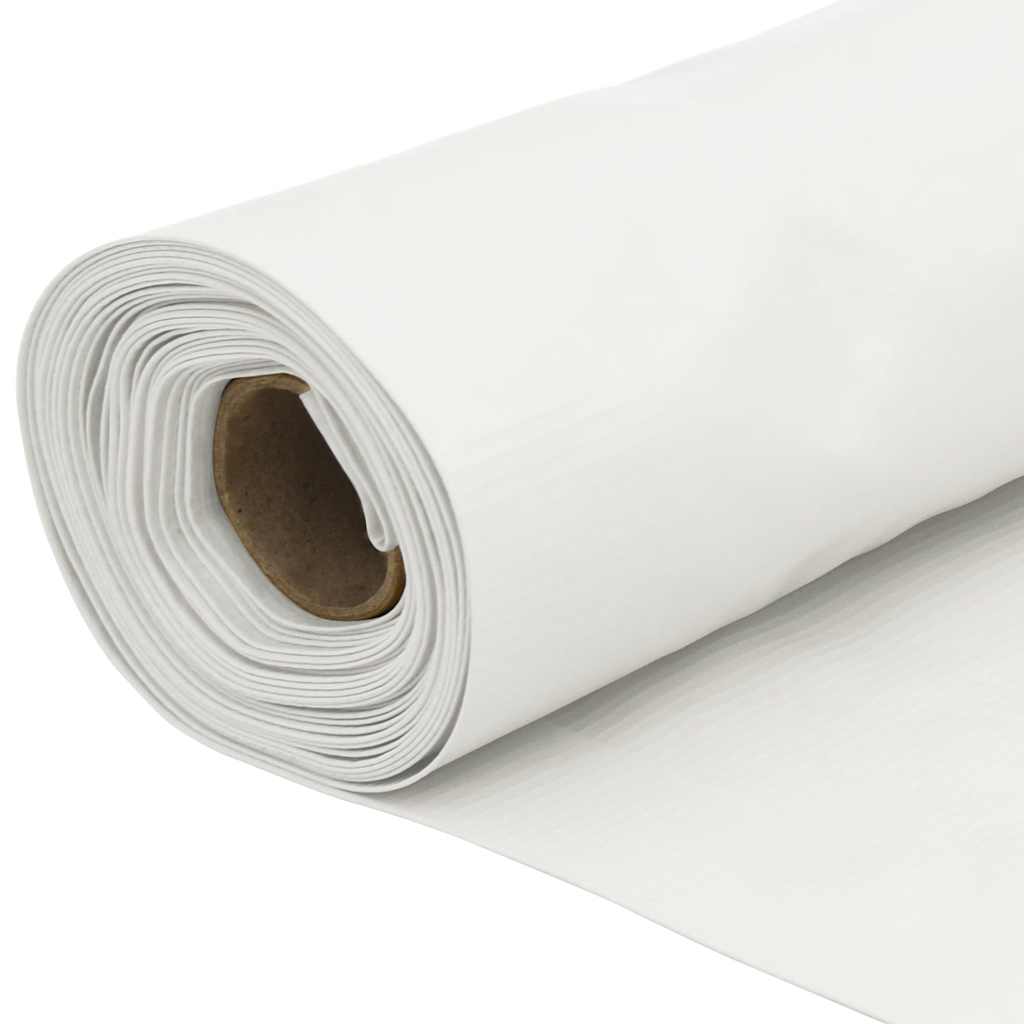 Pantalla de privacidad de balcón PVC blanco 1000x120 cm