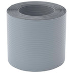 Pantallas privacidad jardín 10 uds PVC gris 252,5x19 cm