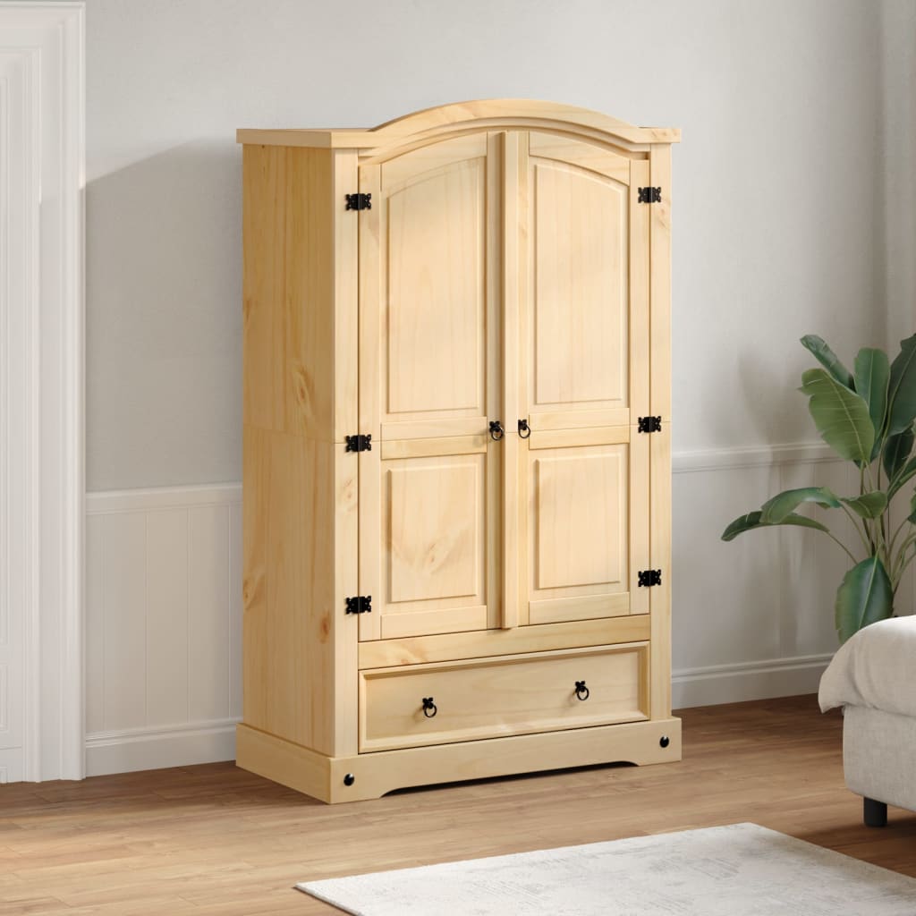 Armario "Corona" 101x52x170 cm Madera maciza de pino
