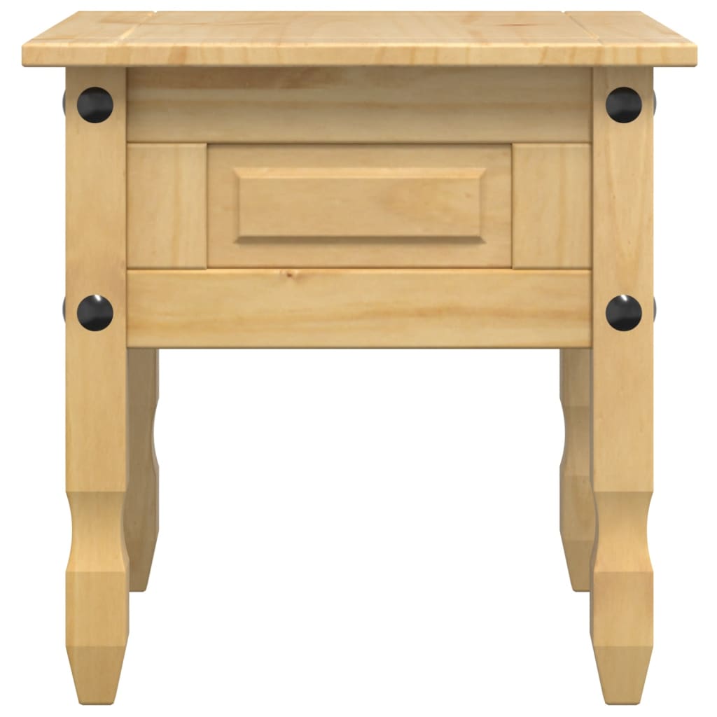 Mesa auxiliar Corona madera maciza de pino 50x50x50 cm