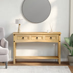 Mesa consola "Corona" 114x34,5x73 cm Madera maciza de pino