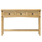 Mesa consola "Corona" 114x34,5x73 cm Madera maciza de pino