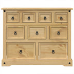 Cómoda cajonera Corona madera maciza de pino 101x45x82 cm