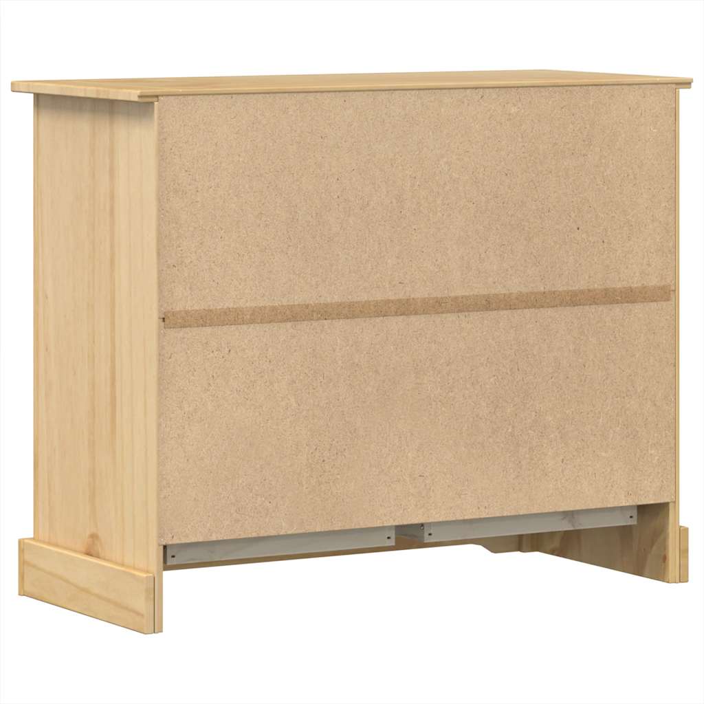 Cómoda cajonera Corona madera maciza de pino 101x45x82 cm