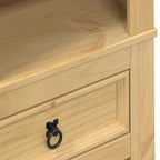 Mueble botellero Corona madera maciza de pino 56x35x134,5 cm