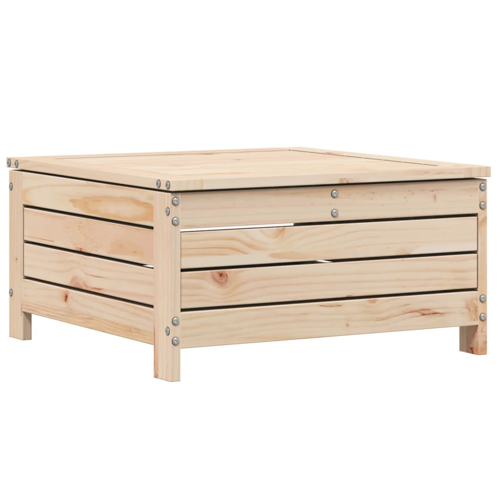 Juego de sofás de jardín 5 piezas madera maciza de pino