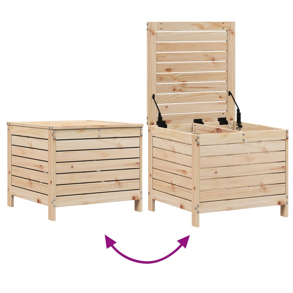 Juego de sofás de jardín 5 piezas madera maciza de pino